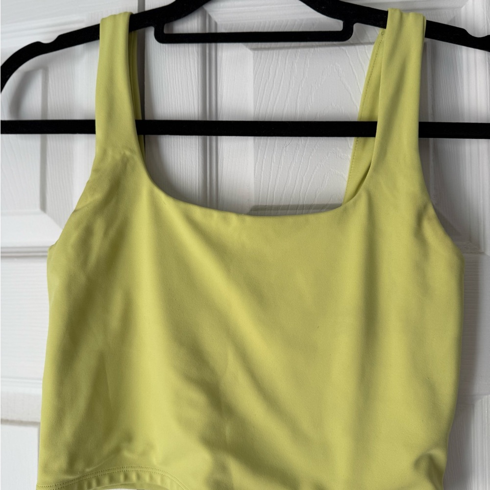 Express Yellow Crop Tank Top